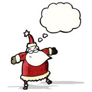 santa claus with thought bubble N3