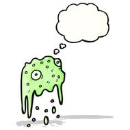 cartoon slime monster N7