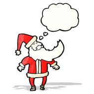 santa claus with thought bubble N4