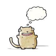 funny cat with thought bubble N2