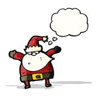 santa claus with thought bubble N5