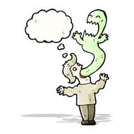 cartoon man possessed by ghost N7