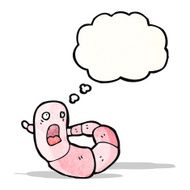 Worm Cartoon Character N2