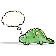 friendly dinosaur with thought bubble N2