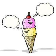 Ice Cream Cartoon Character N7