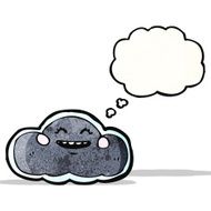 cloud with thought bubble