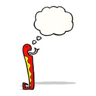 cartoon snake with thought bubble N92
