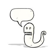 cartoon shrieking ghost N7