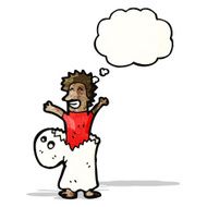 man in ghost costume cartoon