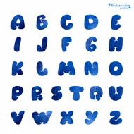 Vector hand drawn alphabet N19
