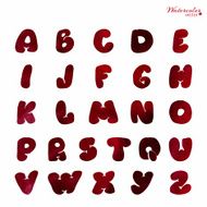 Vector hand drawn alphabet N20