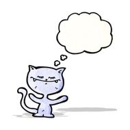 funny cat with thought bubble N5