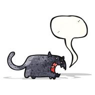spooky black cat cartoon N2