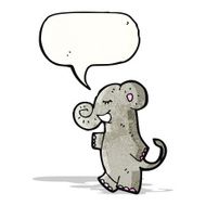 funny cartoon elephant N6