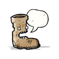 Old Work Boot Cartoon N3