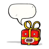 monster present cartoon