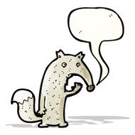 wolf with speech bubble N2