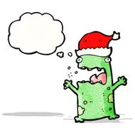 christmas frog cartoon