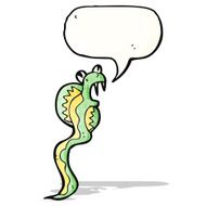 hissing snake cartoon N19