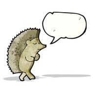 Cartoon Hedgehog N21