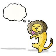 dancing lion cartoon