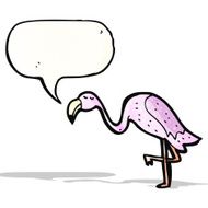 Cartoon Flamingo N12