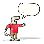 wolf in clothes talking