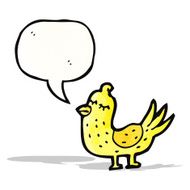 cartoon tweeting bird N8