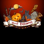 Hand-drawn Halloween Invitation Card