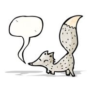 cute cartoon little wolf