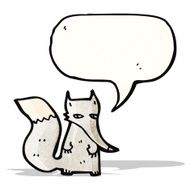 cartoon little wolf N35