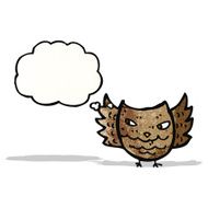 Cartoon Owl N75