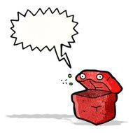 cartoon box with speech bubble N2