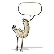 cartoon singing bird N19