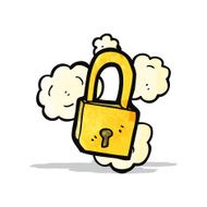 Cartoon Padlock N16