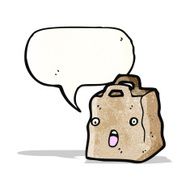 paper bag cartoon character N8