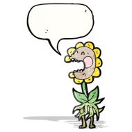 monster flower cartoon