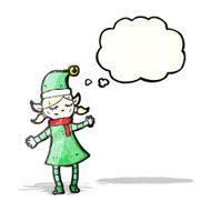 christmas elf girl cartoon N4