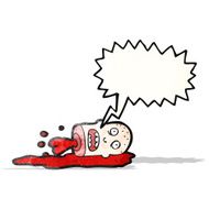 gross severed head cartoon N24