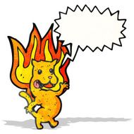 cartoon cat on fire N2