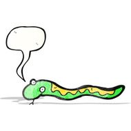 cartoon hissing snake N12