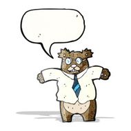 cartoon boss bear