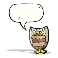 hooting little owl cartoon