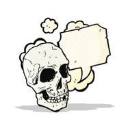 talking skull cartoon N6