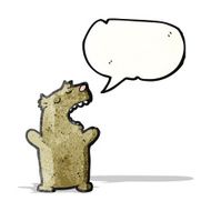 cartoon talking bear
