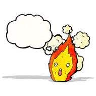 cartoon flame N7