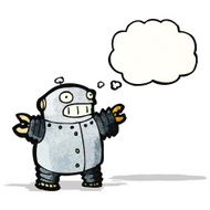 cartoon fat robot
