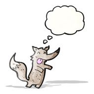 Happy Wolf Cartoon N4