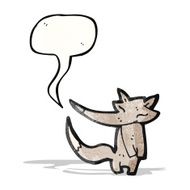 cute little wolf cartoon