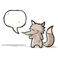 cute little wolf cartoon N2